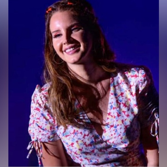 SALE!🌸🌸💥💥💥Lana Del Rey Polo Ralph Lauren crêpe wrap dress - Picture 3 of 14